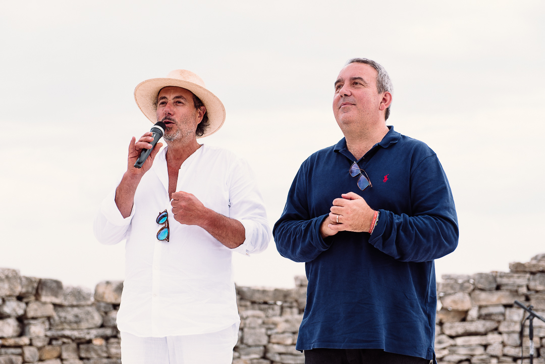 (left) Lorenzo Reina (Teatro Andromeda Creator) & Andrea Bartoli (Founder Farm Cultural Park) 